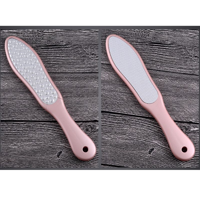 Professional Double Sided Stainless Steel Foot Rasp Heel File Hard Skin Callus Remover Scrubber Pedicure Grinding Feet Care Tool