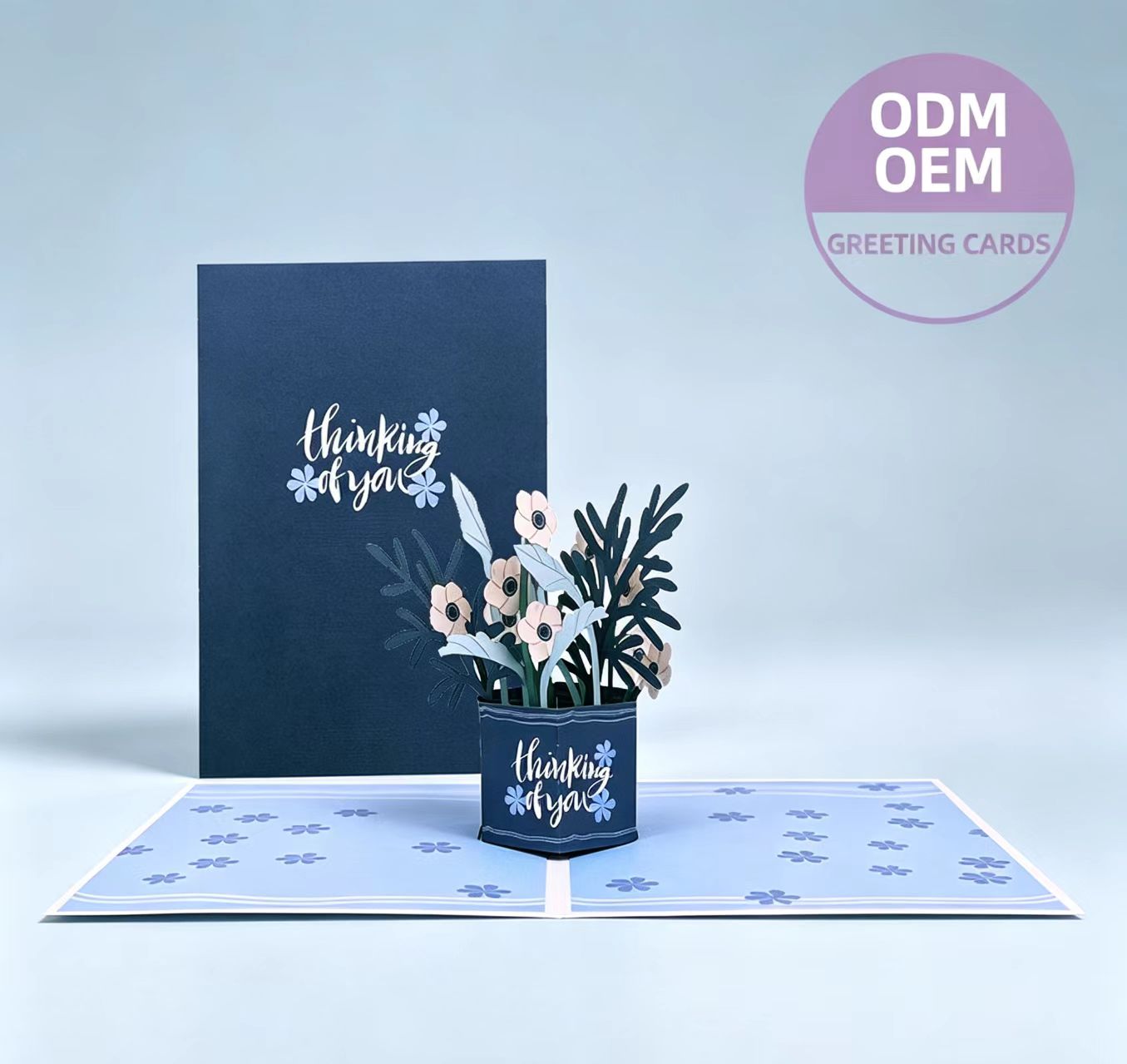 3d pop up thanks greeting card