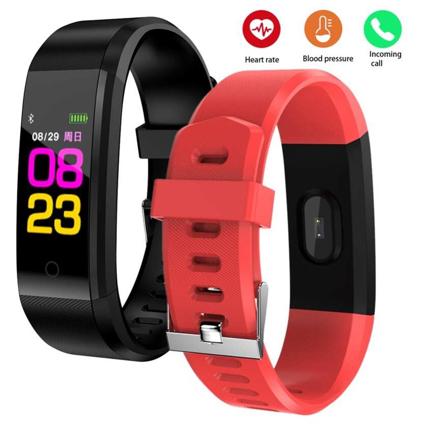 Smart Bracelet ID115Plus Sport Bluetooth Wristband 115 plus Heart Rate Monitor Watch Activity Fitness Tracker Smart Band 115plus