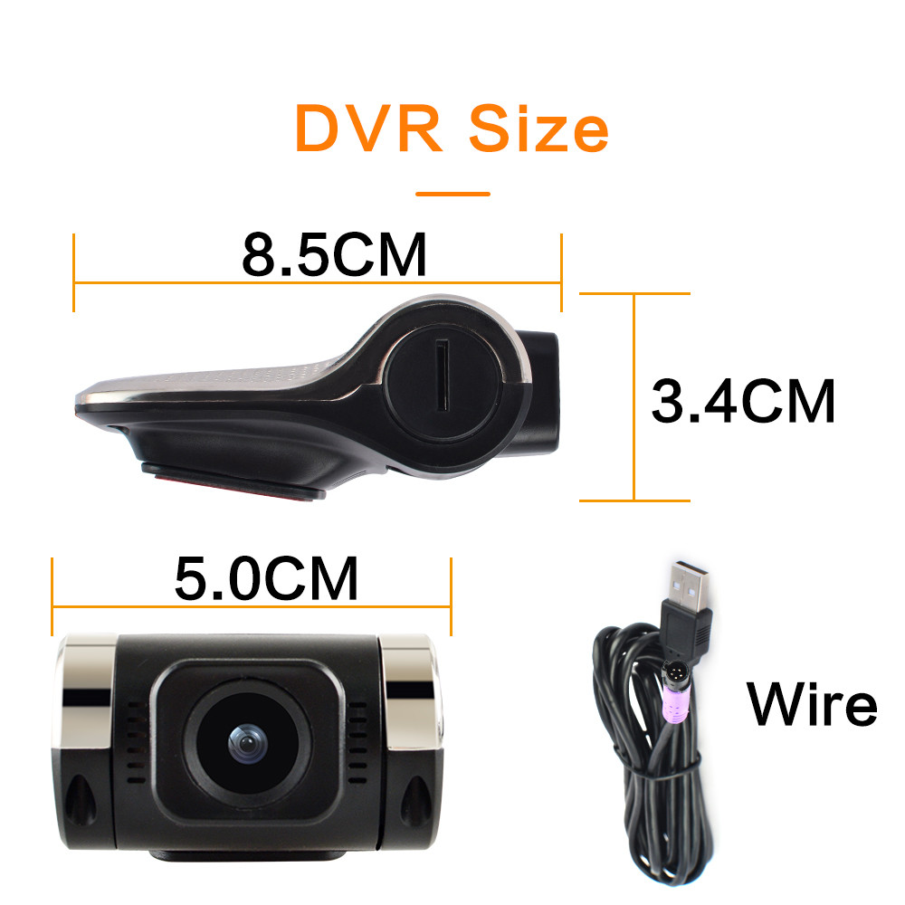 USB Car DVR Cam HD Original Night Vision it Can change memory TF card 8G/16G/32G Camera Car Camera Car Driving Recorder 2 din