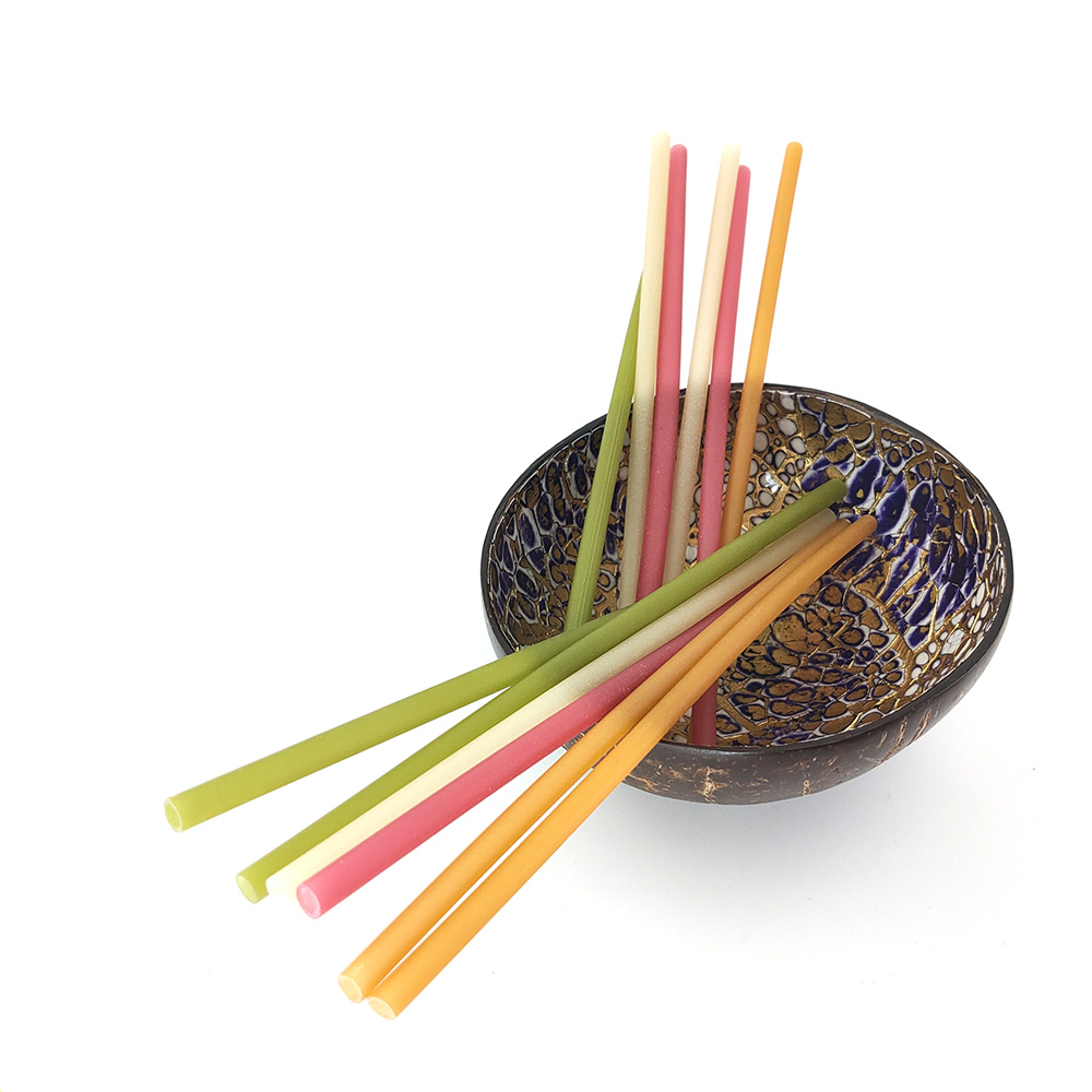 Biodegradable Rice Straws - 100% Natural Organic Eco Friendly Disposable Drinking Straws - Perfect Alternative to Plastic, Paper