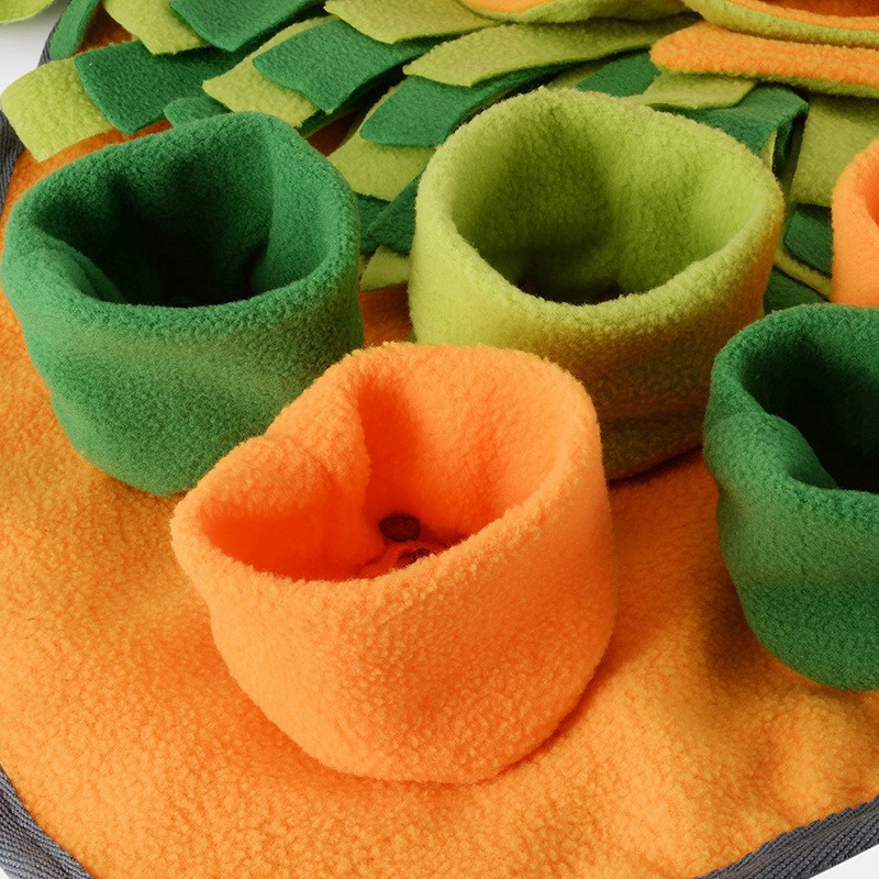 Dog Toy Snuffle Blanket Olfactory Sniffing Mat Encourages Slow Food Natural Foraging Skills Feeding Pad Training