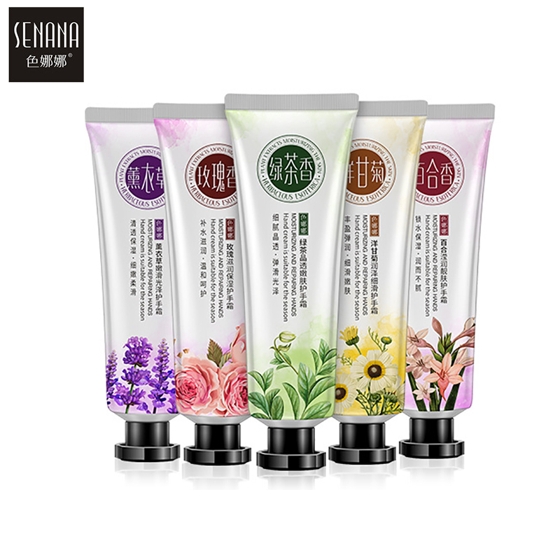 SENANA Hyaluronic acid Moisturizing Hand Cream 100% Plants Essence Hand Cream Nourishing Anti Chapping Oil Control Hand Care 30g