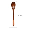 8 Pcs Wooden 9 inchJapanese Spoon Fork Set Kitchen Tableware Natural Wood Cutlery Wooden Dinner Cutlery Set