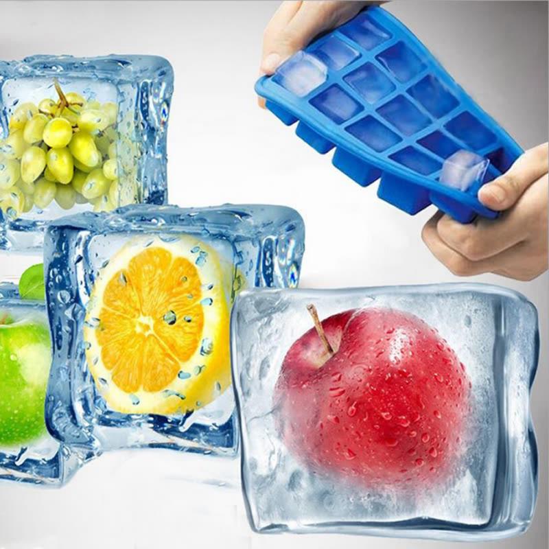 Ice Cream Tools Ice Mould Bar Kitchen Whisky Har Ice Maker Silicone Tray Jelly Ice Cream Maker Mold Tray with Lid