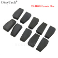 OkeyTech 10pcs/lot New ID T5-20 Transponder Chip Blank Carbon T5 Cloneable Chip for Car Key Cemamic T5 Chip