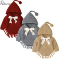 2020 Baby Spring Autumn Clothing Toddler Baby Girls Knit Tassel Coat Jacket Outwear Cloak Autumn Winter Tassel Solid Clothes