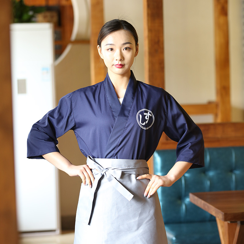 New Unisex cook costume Japanese Korea style kitchen uniform waiter hotel shirt overalls chef restaurant uniform