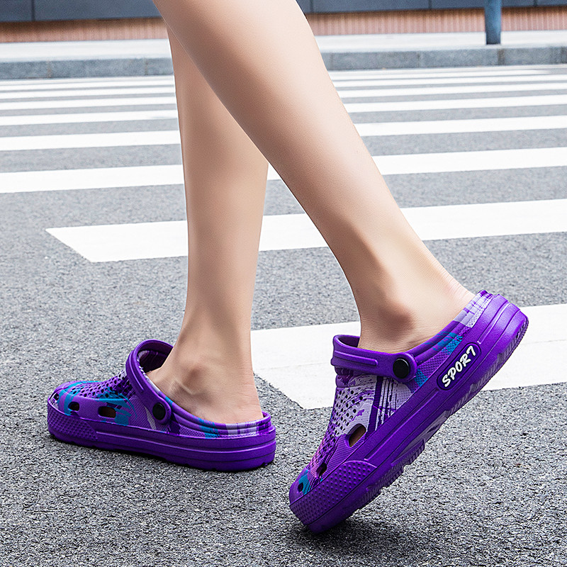 Men's Slipper 2020 Summer Comfortable Breathable Ankle-Wrap EVA Fashion Sandals Graffiti Walking beach shoes