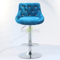 30%Modern Bar Stool Tabouret De Bar Furniture Make Up Chair Beauty Salon Furniture European dotomy style Simple Flannel