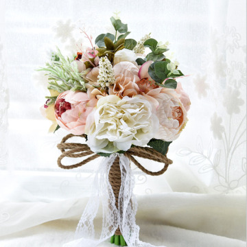 bridal bouquets artificial flowers satin roses wedding bridal flowers new wedding flowers rustic wedding bouquet