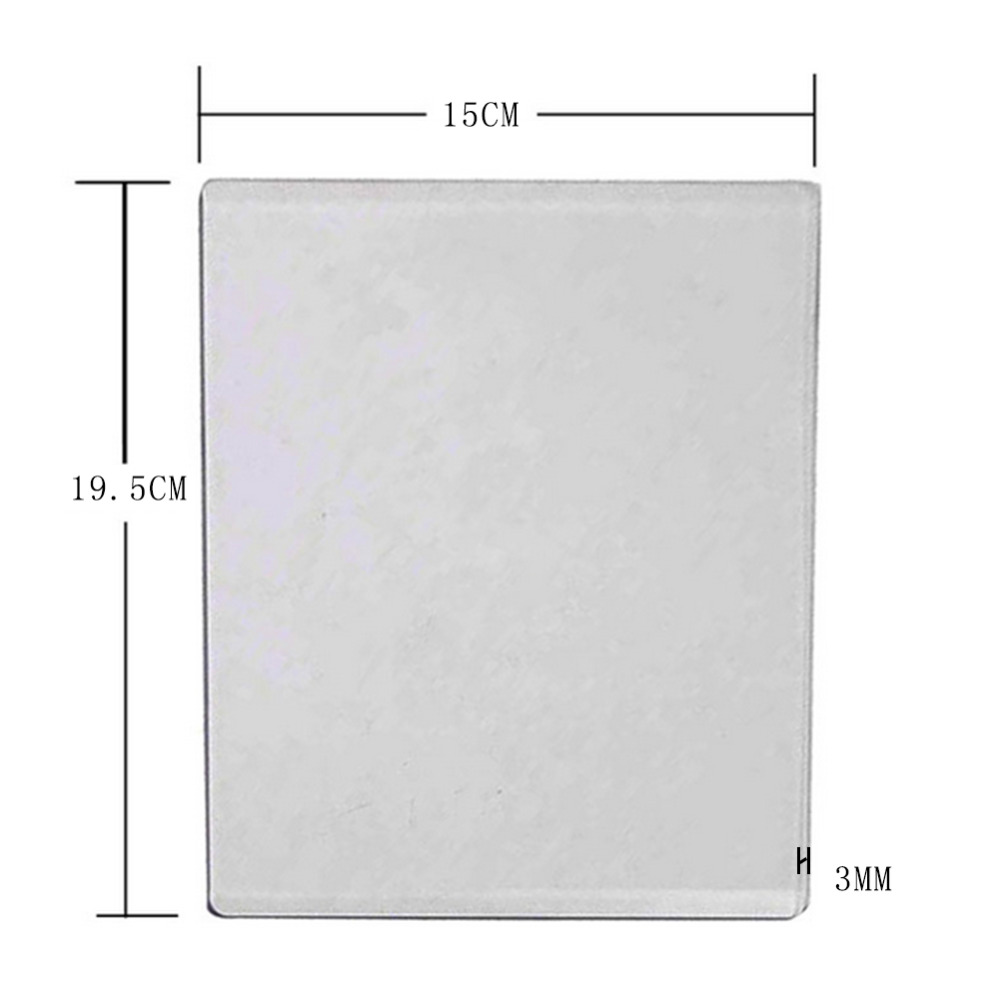 New 3mm thick DIY Acrylic Die Cutting Embossing Machine Plate Replacement Pad Scrapbooking Paper Craft LF6033