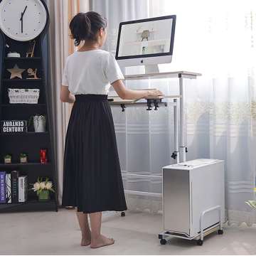 Lifting computer table Standing Desk adjustable height children table standing laptop table simple mobile bedside table 80cm