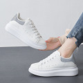 Winter New Fleece-Lined White Shoes Female Students Platform Height Increasing Women's Casual Shoes Women's Shoes