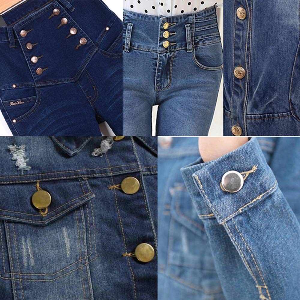 suoja 17MM MIXED metal jeans button sewing clothes accessories trousers jean button decoration