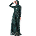Muslim Sequins Abaya Dubai Turkish Dresses Hijab Dress Abayas For Women Caftan Kaftan Robe Islamic Clothing Tesettur Elbise