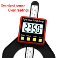 Digital Depth Gauge LCD Height Gauges Calipers With Magnetic Feet For Router Tables Woodworking Measuring Tools