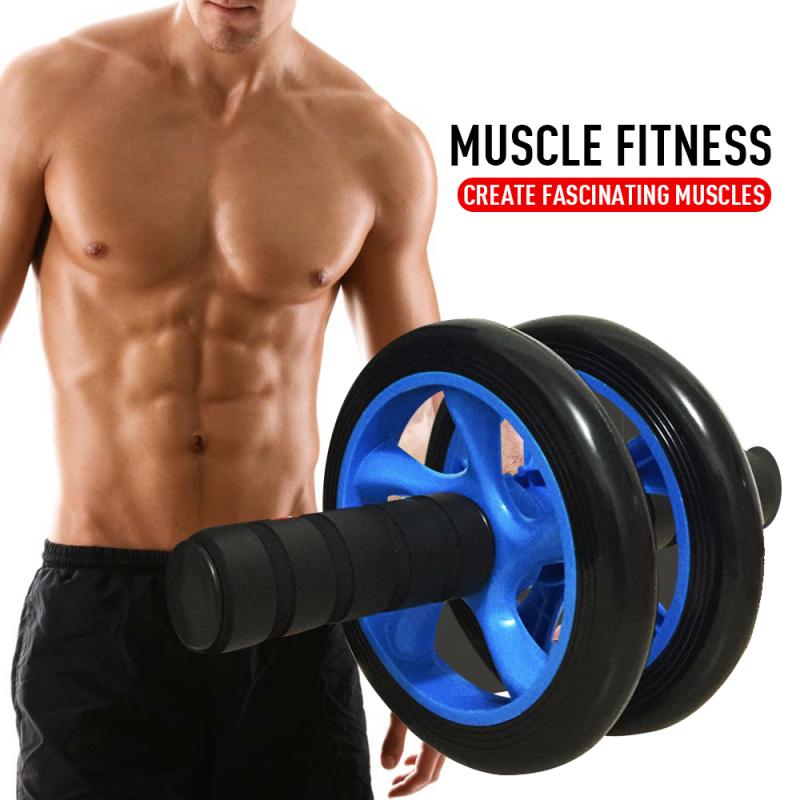 2020 Ab Roller Wheels No Noise Abdominal Wheel Ab press Roller With Mat For home gym fitness equipment sport at home Hotsale