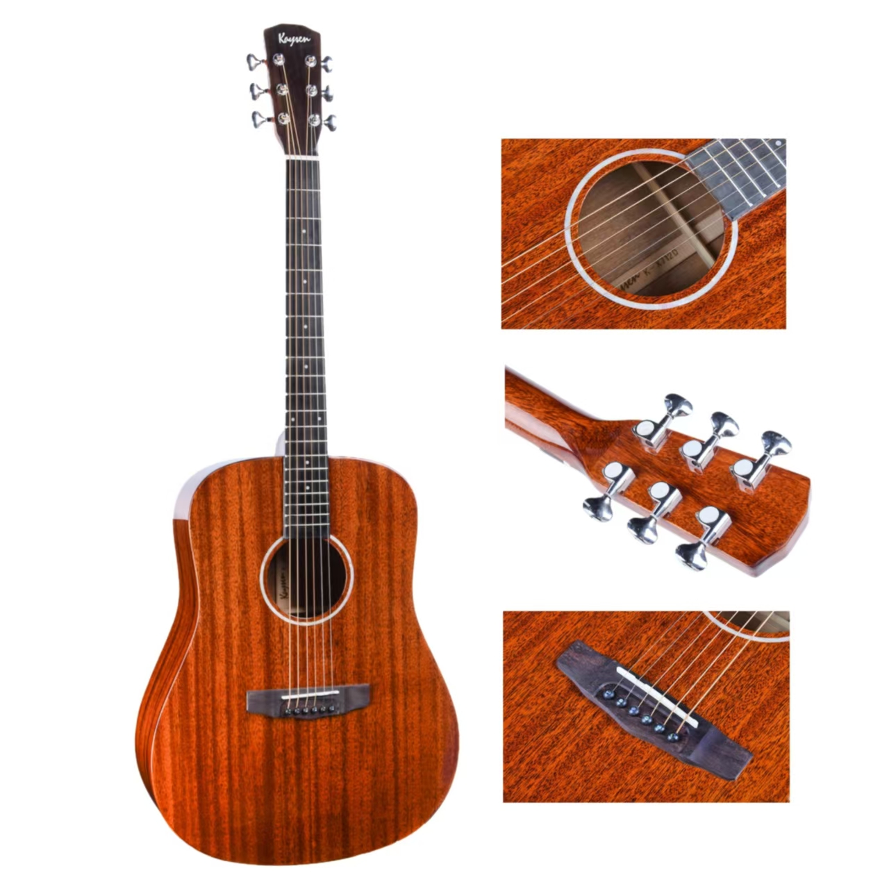 K-X712D Kaysen All Solid Acoustic Guitar 41 Inch