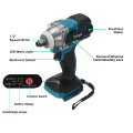 Drillpro 18V 520N.m Cordless Brushless Impact Wrench Stepless Speed Change Switch Adapted To 18V Makita battery