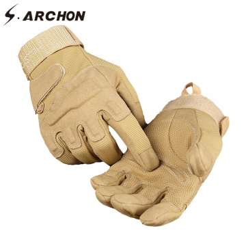 S.ARCHON Winter Tactical Full Finger Shooting Gloves Men Army Soldier Paintball Combat Mitten Male Fighting Military Gloves
