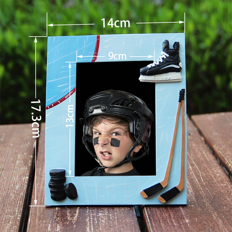 Hockey Fan Gift Creative 3D Relief Photo Frame Hockey Souvenir Birthday Christmas Gifts Keep Ice Roller Hockey Moment