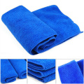 Blue Car Polishing Wash Towel Microfiber 25*25cm Cloth Waxing Rag Buffing Pad Strong Water Absorption
