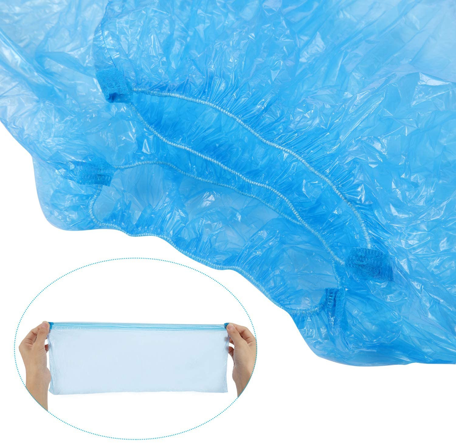 Disposable 200 Pack Shoe Covers Hygienic Boot Cover for Workplace, Indoor Carpet
