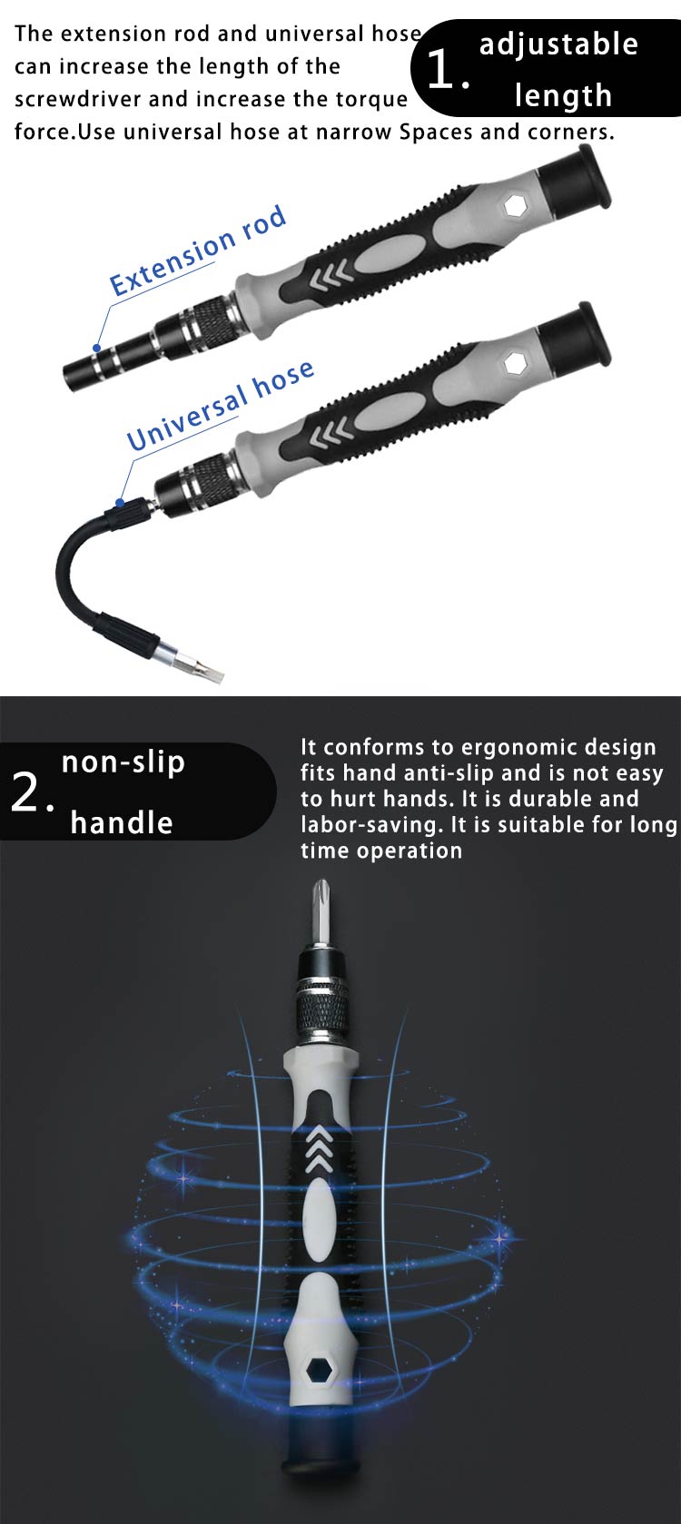 Precision Screwdriver Set Professional Screwdriver Bits Set Magnetic Electronics Repair Tool Set