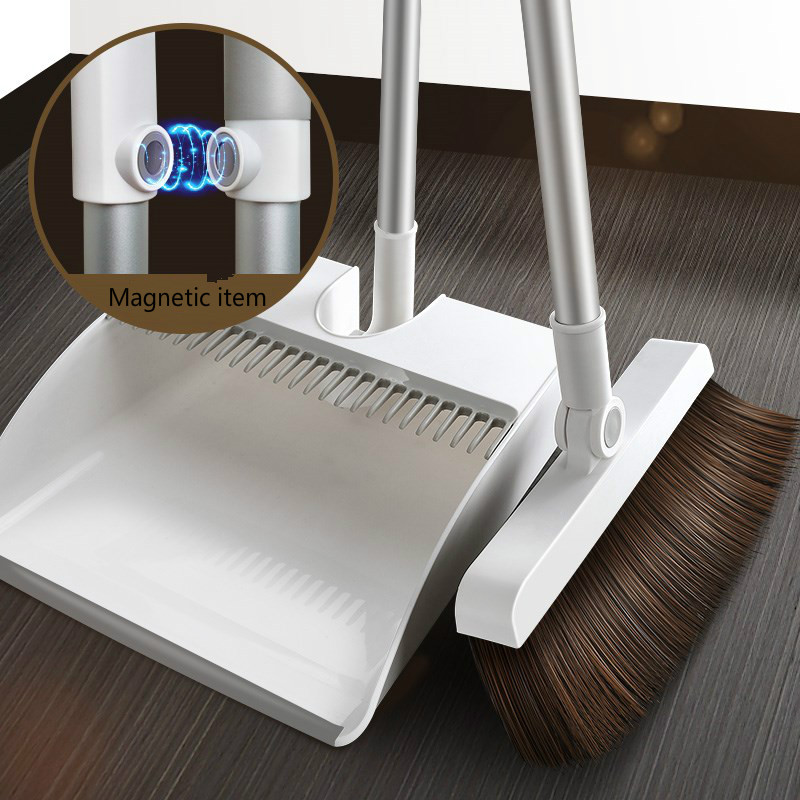 Thick windproof magnetic broom set creative combination floor sweeping hair household cleaning tools WF827428