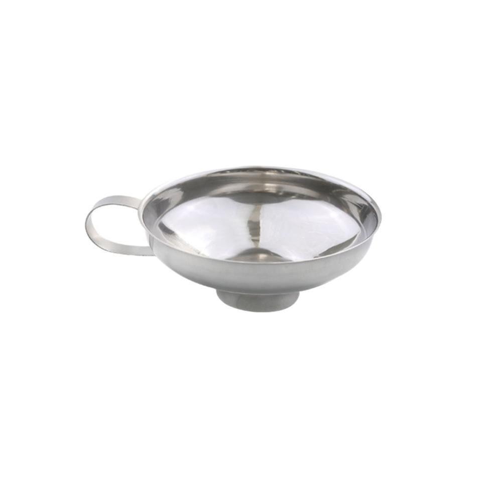 Steel Wide Mouth Funnel Salad Sauce Large Jam Diameter Funnel Thickening Household Funnel Oil Leakage Multifuncti C2U9