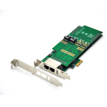 Digital Asterisk E1 card PCI-Express Slot,2 E1/T1/J1 Telephony Voice card ISDN PRI Card SS7 R2 Signal,elastix ip pbx server