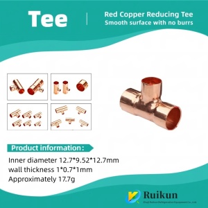 High-Strength Copper Tee Durable for Industrial Piping