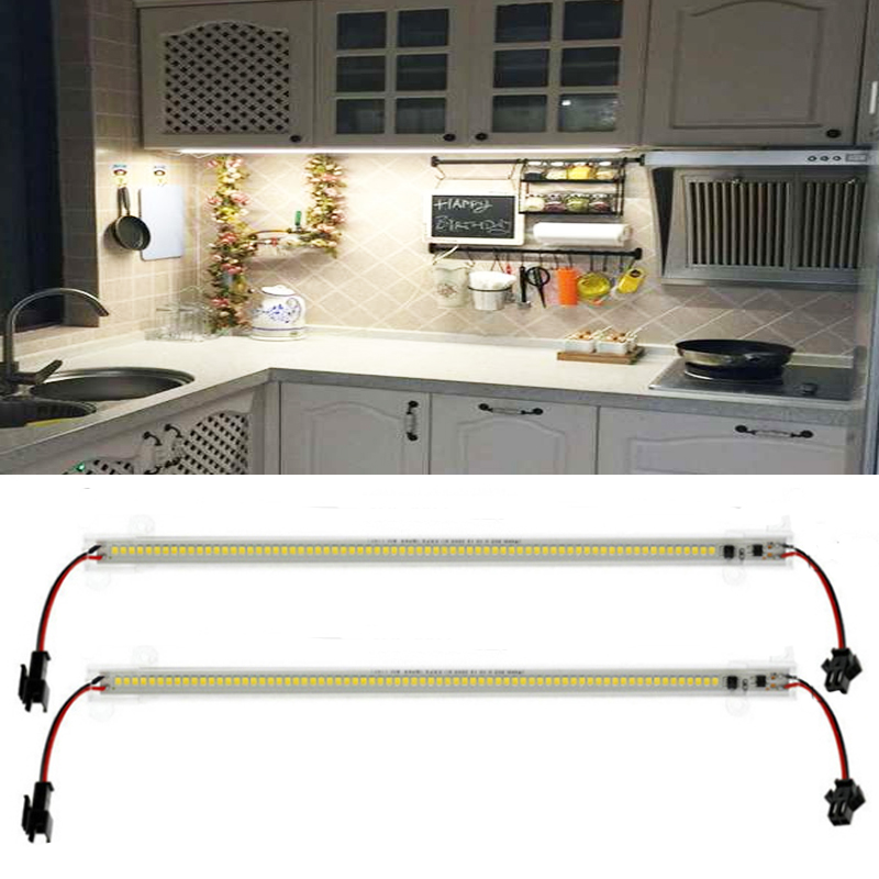 LED Bar Light 30cm 2835 LED Rigid Strip Energy Saving LED Fluorescent Tubes 220V High Brightness Clear Shell Kitchen Showcase