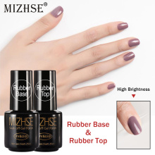 MIZHSE 2pcs/set Rubber Base Top For Nails Polish Primer Base And Top Coat Set Hybrid Nail Polish All for Manicure Nail Art