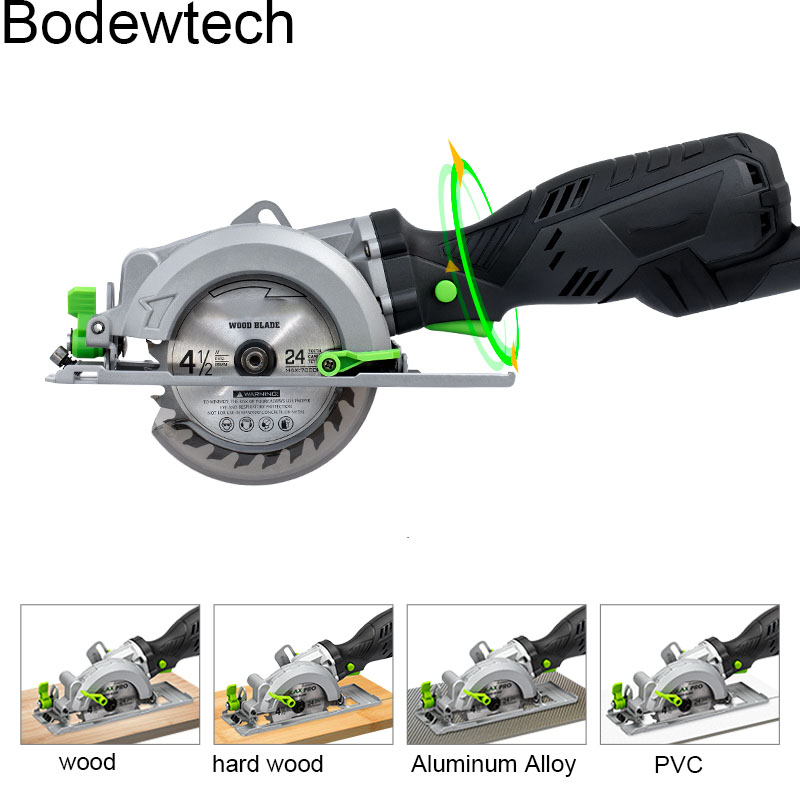 BDWTECH BTC02 Electric Mini Circular Saw With Laser For Cut Wood,PVC tube 705W power tool circular saw 45 degree cutting