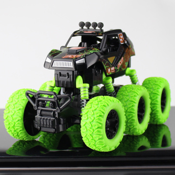 Anti Shock Monster Truck 6 Wheel Drive Crawler Off Road Vehicle Friction Powered 360 Degree Flipping Gift Toys Outdoor Toddler