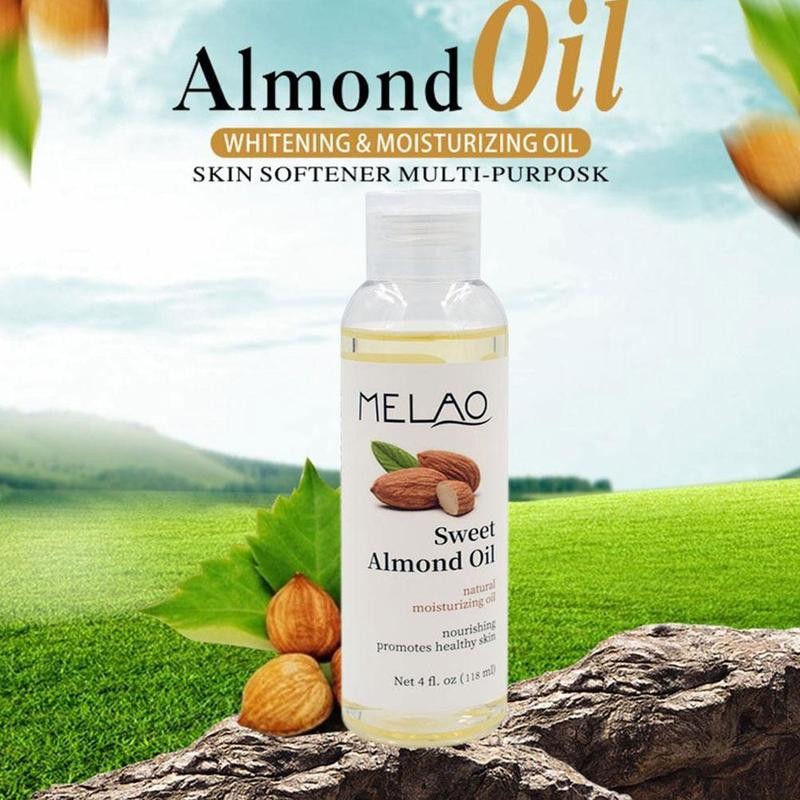 100ml Sweet Almond Natural Essential Oils Body Moisturizing Smoothing Massage Base Oil Skin Care Body SPA Relaxing