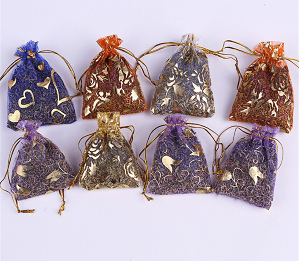 5 Bags 5g Natural Lavender Bud Dried Flower Sachet Bag Aromatherapy Aromatic Air Refresh Scent Fragrance Car Home Office Decor