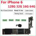 Unlocked Original motherboard for iPhone 6 logic board with Touch ID Home Button 16GB/64GB/32GB Black Gold White