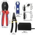 Solar Connectors Crimper Tool Kit for 10/11/12/13 AWG Solar Panel Wire Solar Panels Male Female Connector Spanner Assembly Tools