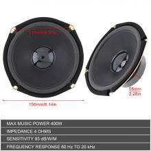 1pcs 12V 6 Inch 400W Car Coaxial Speaker Vehicle Door Auto Audio Music Stereo Full Range Frequency Hifi Speakers