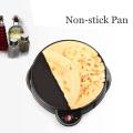 220V 650W Household Non-Stick Crepe Maker Pan Electric Pancake Cake Machine Frying Griddle Portable Kitchen Baking Tool +Turner