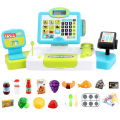 Electronic Supermarket Cash Register Kits Kids Toy Simulated Checkout Counter Role Pretend Play Cashier Shopping Toys