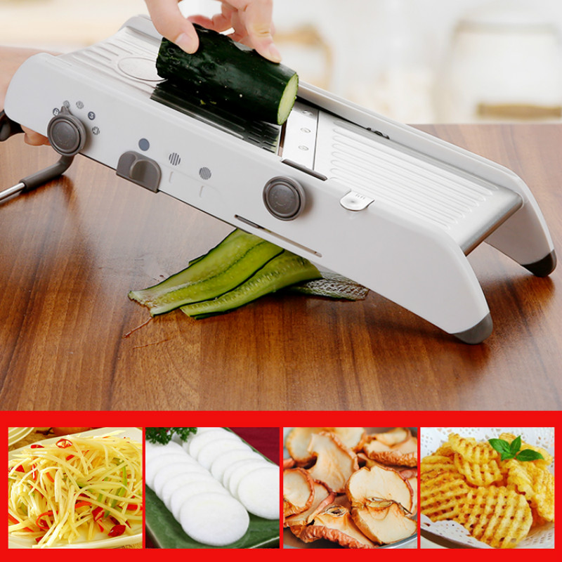 Onion Grater Shredder Grinder Adjustable Fruit Vegetable Cutter Potato Slicer Kitchen Tools Accessories Gadgets Chopper pf100601