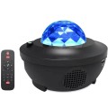 30# USB LED Galaxy Starry Nights Lamp Ocean Wave Star Projector Night Light Built-in Bluetooth Speaker Christmas Gifts Kids
