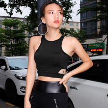 Body Tops Streetwear Fashion Women Tank Tops Summer Sexy Halter Solid Color Sleeveless Casual Shirt Cropped Tops Vest