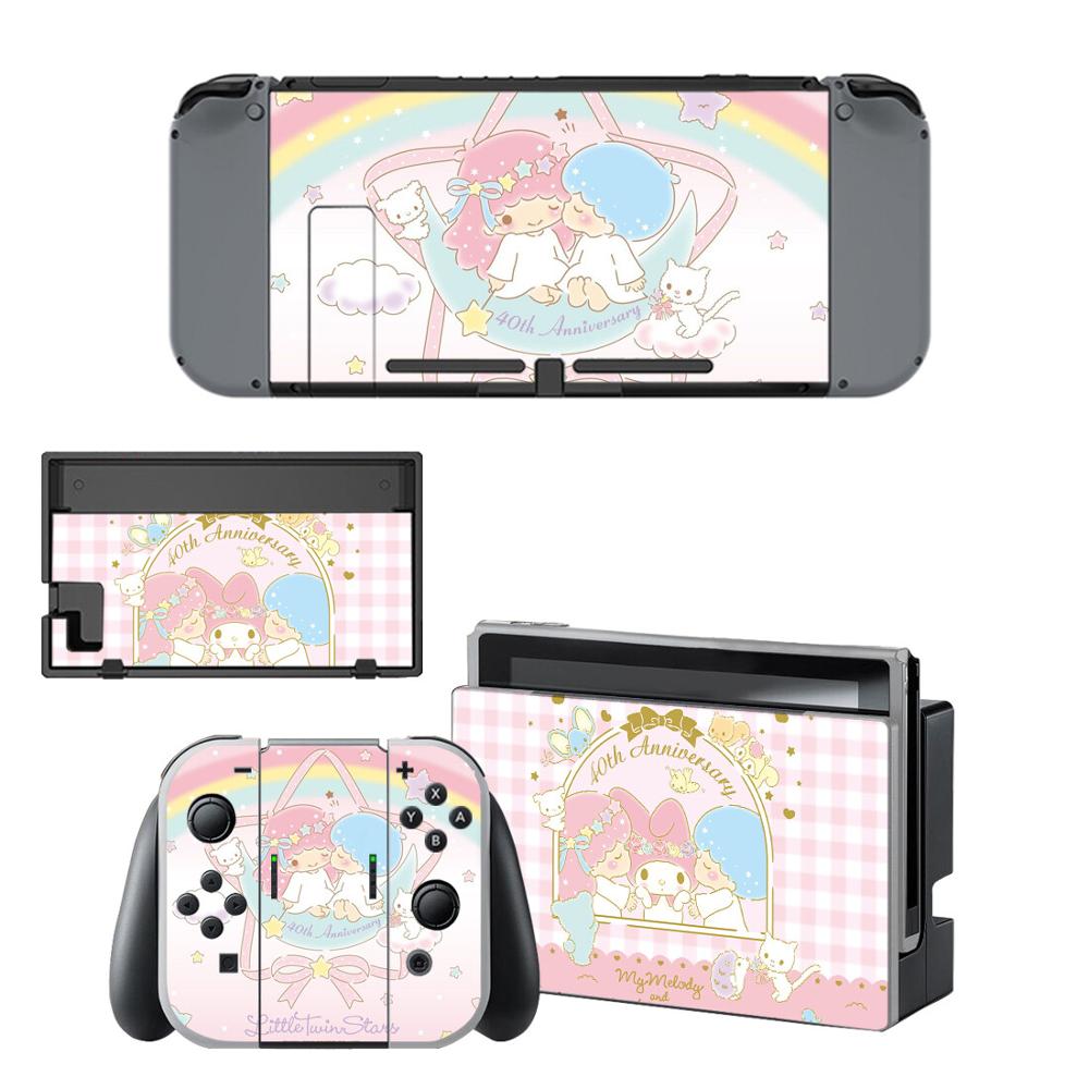 Little Twin Stars Nintendo Switch Skin Sticker NintendoSwitch stickers skins for Nintend Switch Console and Joy-Con Controller