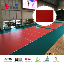 BWF approved synthetic vinyl badminton sports court floor Indoor Sports flooring playground shock pad for artificial grass