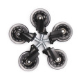 5pcs 3" Heavy Duty Office Chair Caster Wheels Swivel Wood Floor High Load Bearing Capacity 360-Degree Rotation High Quality